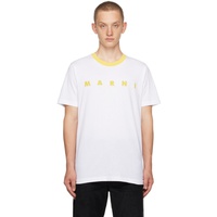 마르니 Marni White Polka Dot T-Shirt 232379M213023