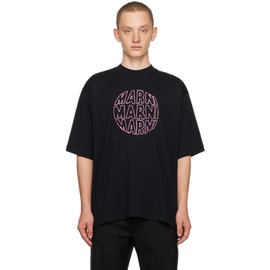 마르니 Marni Black Circular T-Shirt 232379M213024