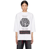 마르니 Marni White Printed T-Shirt 232379M213027