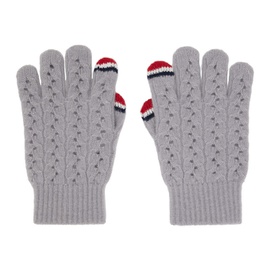 톰브라운 Thom Browne Gray Touchscreen Gloves 232381F012000