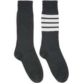 톰브라운 Thom Browne Gray 4-Bar Socks 232381F076009