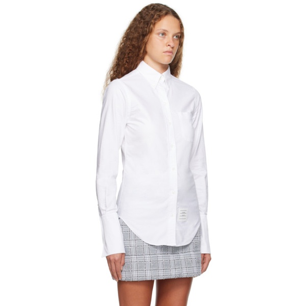 톰브라운 톰브라운 Thom Browne White French Cuff Shirt 232381F109005