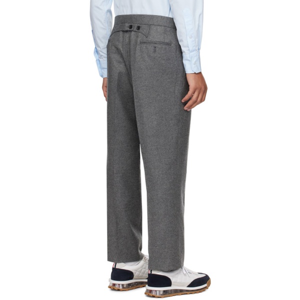 톰브라운 톰브라운 Thom Browne Gray Four-Pocket Trousers 232381M191002