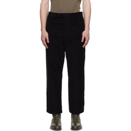 톰브라운 Thom Browne Black Straight-Leg Trousers 232381M191011