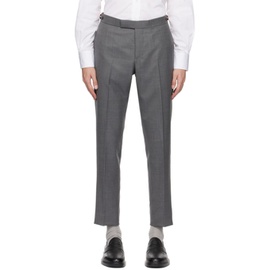 톰브라운 Thom Browne Gray Low-Rise Trousers 232381M191017