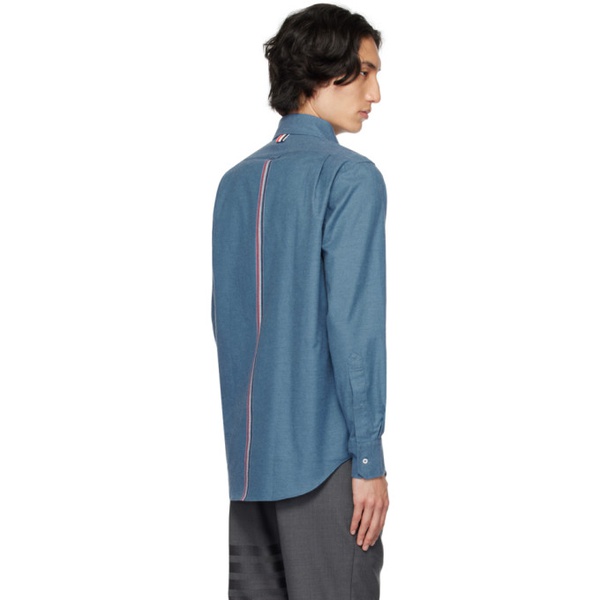 톰브라운 톰브라운 Thom Browne Blue Back Stripe Shirt 232381M192002