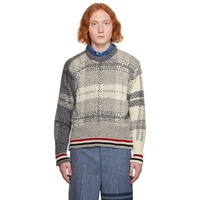톰브라운 Thom Browne Gray Check Sweater 232381M201035
