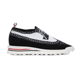 톰브라운 Thom Browne Black & White Trompe Loeil Longwing Sneakers 232381M225000