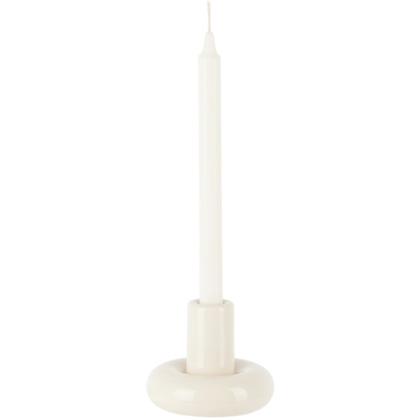  Gustaf Westman Objects White Chunky 90 Candle Holder 232382M619004