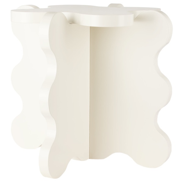  Gustaf Westman Objects White Curvy Mini Side Table 232382M810001