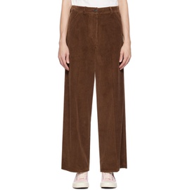 Brown Kenzo Paris Wide-Leg Trousers 232387F087000