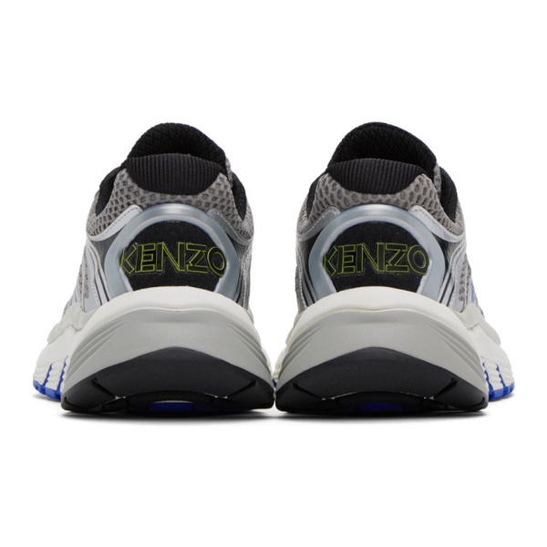  Silver Kenzo Paris Pace Sneakers 232387F128003