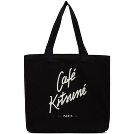 Maison Kitsune Black Cafe Kitsune Tote 232389F049006