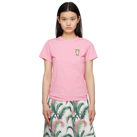 Maison Kitsune Pink Hotel Olympia 에디트 Edition Ice Cream T-Shirt 232389F110003