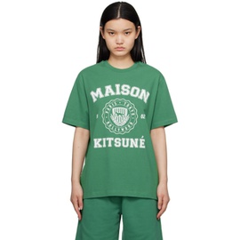 Maison Kitsune Green Hotel Olympia 에디트 Edition Varsity T-Shirt 232389F110014