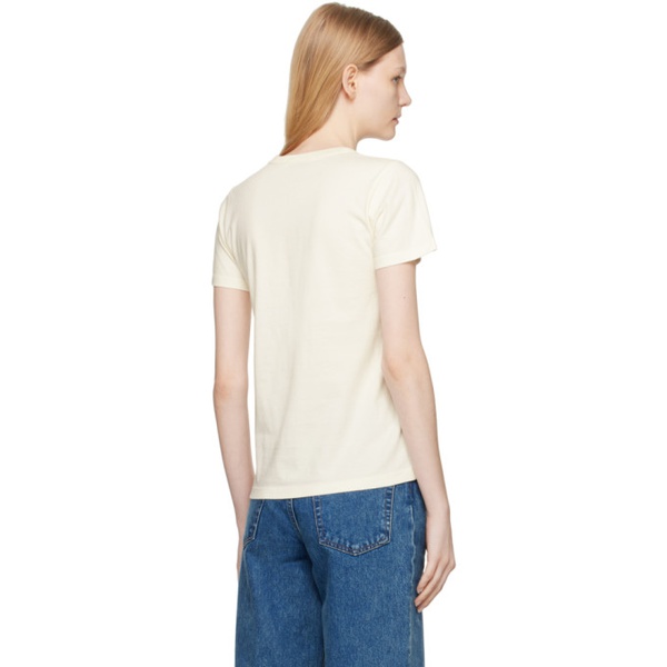 메종키츠네 Maison Kitsune 오프화이트 Off-White Palais Royal T-Shirt 232389F110016