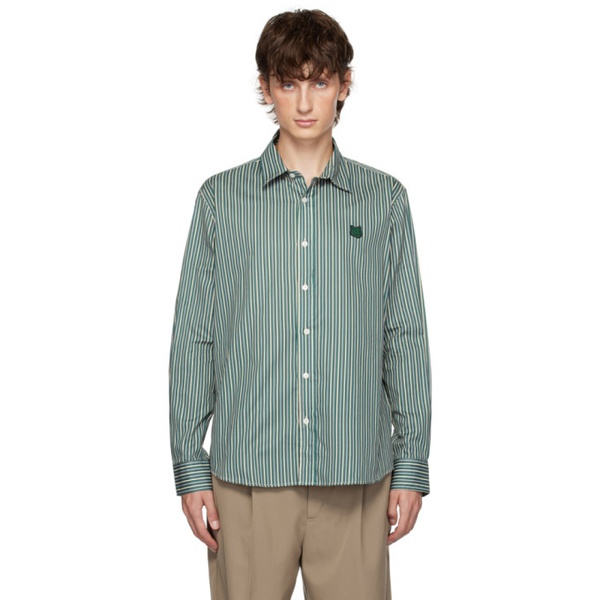 메종키츠네 Maison Kitsune Green Casual Shirt 232389M192015
