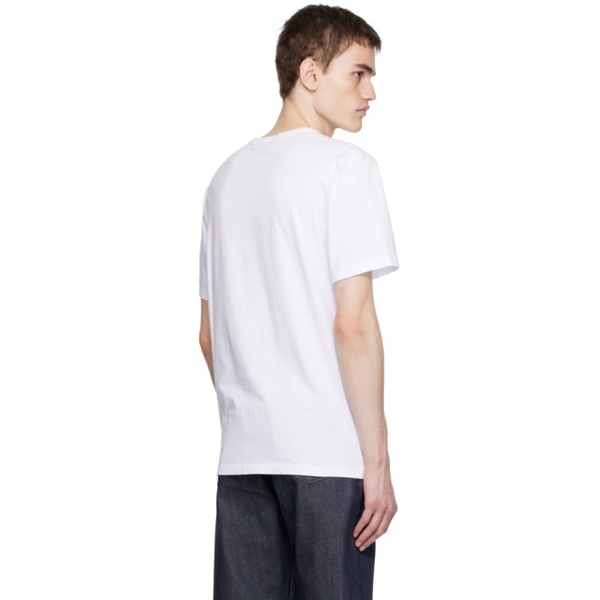 메종키츠네 Maison Kitsune White Baby Fox T-Shirt 232389M213030