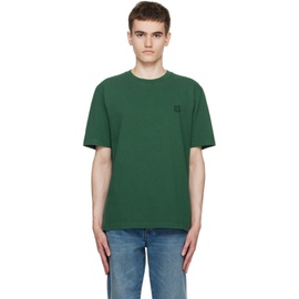 Maison Kitsune Green Fox Head T-Shirt 232389M213056