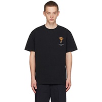 Maison Kitsune Black Patch T-Shirt 232389M213068