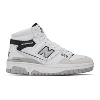 뉴발란스 New Balance White & Black 650 Sneakers 232402F127004