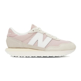 뉴발란스 New Balance Pink & White 237 Sneakers 232402F128002