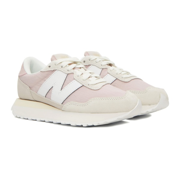 뉴발란스 뉴발란스 New Balance Pink & White 237 Sneakers 232402F128002