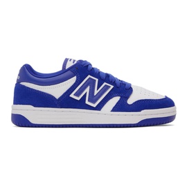 뉴발란스 New Balance White & Blue 480 Sneakers 232402F128041