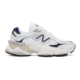 뉴발란스 New Balance White & Navy 9060 Sneakers 232402F128043