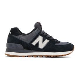 뉴발란스 New Balance Black & Gray 574 Sneakers 232402F128049