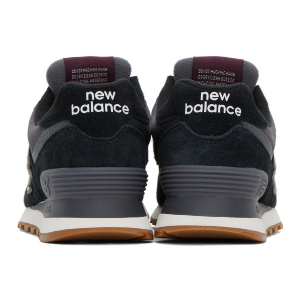뉴발란스 뉴발란스 New Balance Black & Gray 574 Sneakers 232402F128049