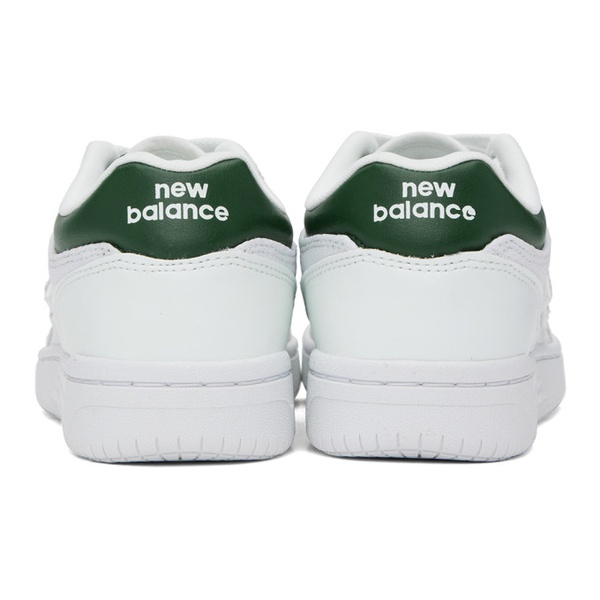 뉴발란스 뉴발란스 New Balance White & Green 480 Sneakers 232402F128219