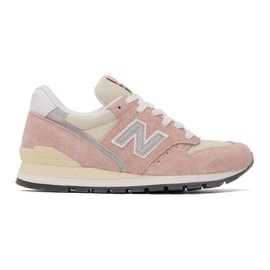뉴발란스 New Balance Pink & 오프화이트 Off-White Made In USA 996 Sneakers 232402M237025