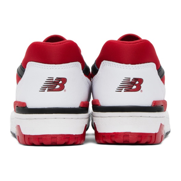 뉴발란스 뉴발란스 New Balance White & Red 550 Sneakers 232402M237148