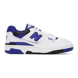 뉴발란스 New Balance White & Blue 550 Sneakers 232402M237149