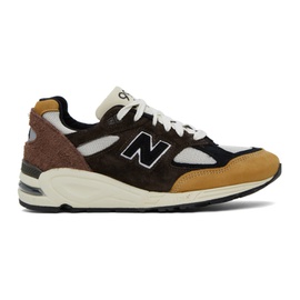 뉴발란스 New Balance Brown Made in USA 990v2 Sneakers 232402M237187