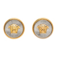 베르사체 Versace Gold & Silver Medusa Earrings 232404F022004