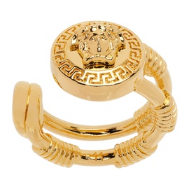 베르사체 Versace Gold Safety Pin Ring 232404F024000