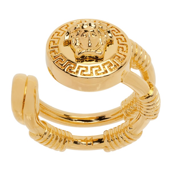베르사체 베르사체 Versace Gold Safety Pin Ring 232404F024000