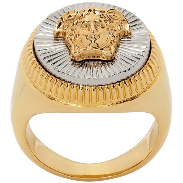 베르사체 베르사체 Versace Gold & Silver Medusa Ring 232404F024006