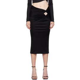 베르사체 Versace Black Dua Lipa 에디트 Edition Midi Skirt 232404F092002
