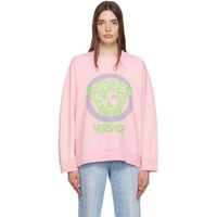 베르사체 Versace Pink Medusa Sweatshirt 232404F096002