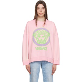 베르사체 Versace Pink Medusa Sweatshirt 232404F096002