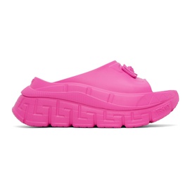 베르사체 Versace Pink Medusa 95 Platform Sandals 232404F124002
