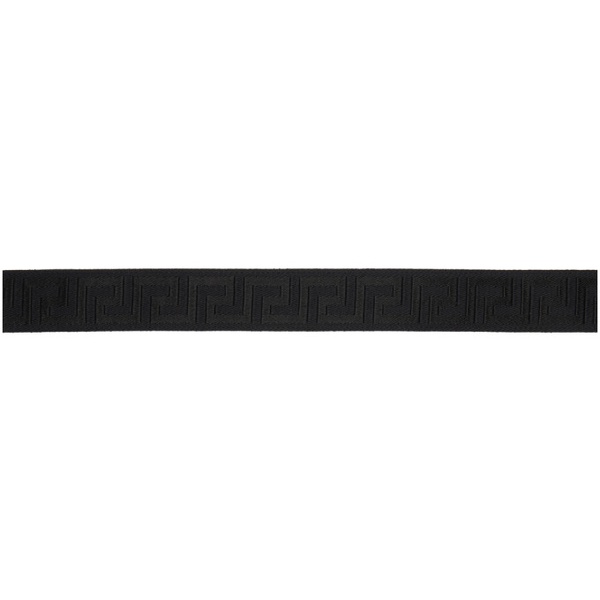 베르사체 베르사체 Versace Reversible Black Allover Belt 232404M131052