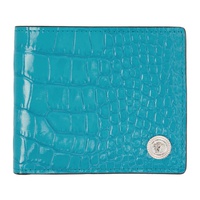 베르사체 Versace Blue Medusa Biggie Wallet 232404M164011
