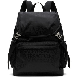 Black 베르사체 Versace Allover Neo Backpack 232404M166000