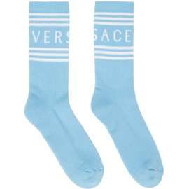 베르사체 Versace Blue Athletic Socks 232404M220003