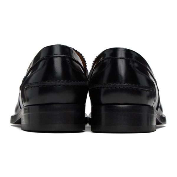베르사체 베르사체 Versace Black Greca Loafers 232404M231018