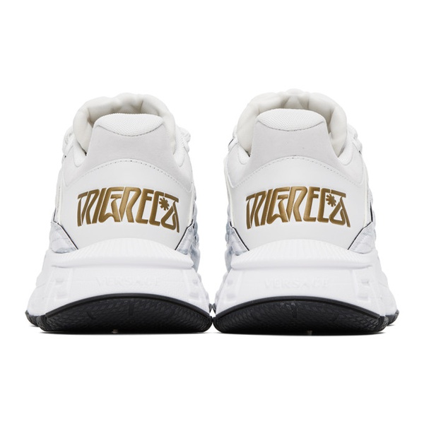 베르사체 베르사체 Versace White Trigreca Sneakers 232404M237036